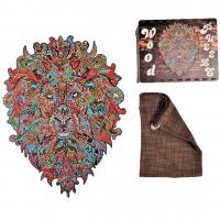 Деревянный пазл "Лев" 316х417мм. 127 элементов