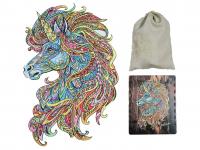 Деревянный пазл "Единорог" 460х310мм. 183 элемента