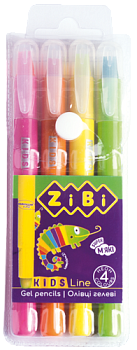 Карандаши 4цв. ZB.2496 гелев. NEON, KIDS Line