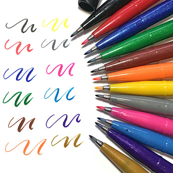 Ручка капил. "Sign pen" S520-S голубой Pentel