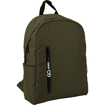 Рюкзак GoPack Сity 156-3 серо-зеленый