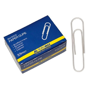 Скрепка канц N33 BM.5003 никел.