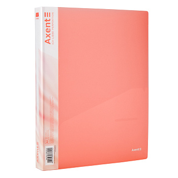 Папка_нак.2к. 1207-24-A 25мм, прозрачная розовая