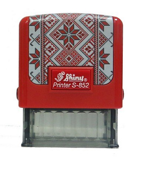 Оснастка д/шт.38*14мм "Копия" " Вышиванка"S-852UA-01 красн.