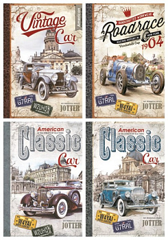 Блокнот  диз.1505-1536 70г, 7БЦ, А5, 80л.тов, линия,