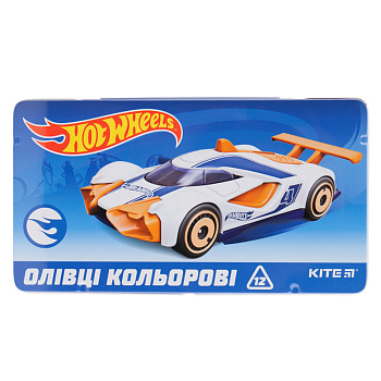 Карандаши 12цв. HW19-058 тригран  мет.пенал HW