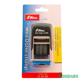 Штамп-дат.мини 3мм S-300Ukr дата укр.