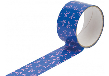 Скотч декор.48мм*5 м MX62107 "Бантики"