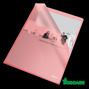 Папка-уголок Esselte Standard 60833 A4 PP 115мкм 25шт. Красная