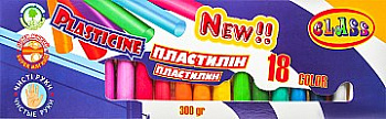 Пластилин 18цв.7628 "Чистые руки"ECO, 300гр., CLASS