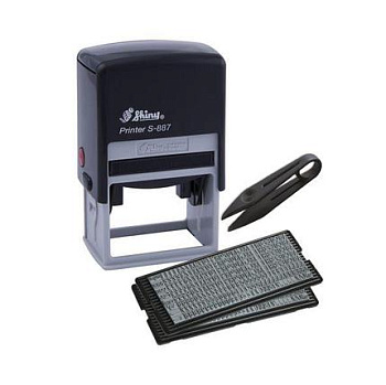 Штамп самонаб. 6р.3мм S-887 50*30