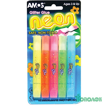 Клей-краски AmosNeon 5*10 5мл