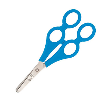 Ножницы 165мм ZB.5019-02 обуч.с линейкойсин