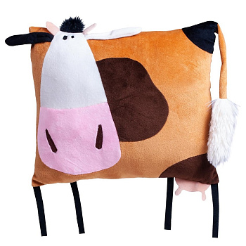 Игрушка мягк.NKK01«Коровка Глаша»"FANCY"подушка36х30х10см.