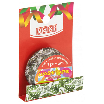Скотч декор.15мм*3 м MX61997 с принтом