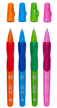 Ручка шар. ZB.2001-01 д/левши с резиновым грипом KIDS Line