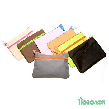 Пенал-косметичка 812(812-35) USLON 3 отд.ткань 25х18