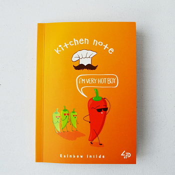 Блокнот 901258 TM Profiplan Artbook Rainbow " Kitchen Note", chilli, A6