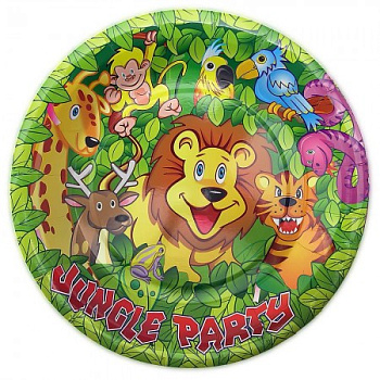 Сувенир TSS-3393 Бумажные тарелки диам.23см Тортик (уп. 10шт)