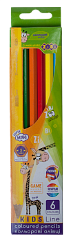 Карандаши 6цв. ZB.2413 KIDS LINE