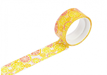 Скотч декор.18мм*5 м MX62120 "Цитрусы"