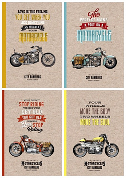 Блокнот 19413-16 60г, интегр, 143х210 мм, 64л., кл., мат.лам.Soft-touch, Высокий лак, диз.