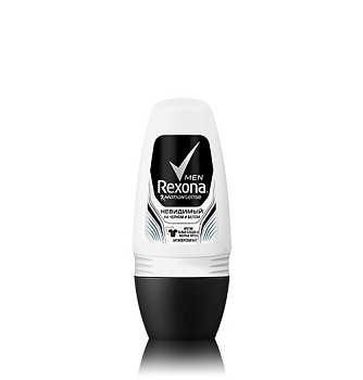 Део Rexona ролл 50 д/мужч. Невидимая на черном и белом