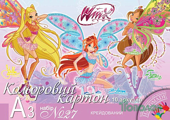 Набор №27 цв.картон мелов. А3 (10л)/950523