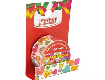 Скотч декор.20мм*3 м MX62004 с принтом 