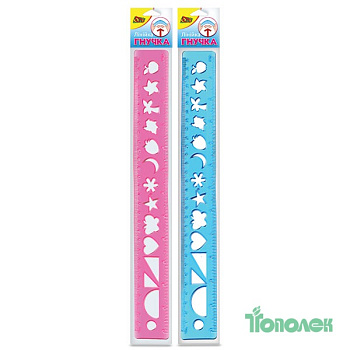 Линейка  30см Ol-2131прозр. гибкая/205326