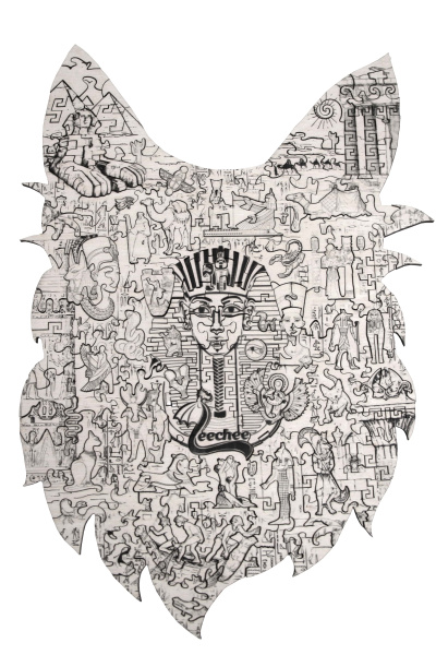 Фигурный пазл из дерева The Goddes Bastet