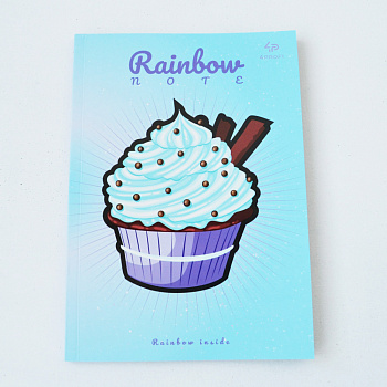 Блокнот 901203 TM Profiplan Artbook Rainbow " Cake", blue, A5
