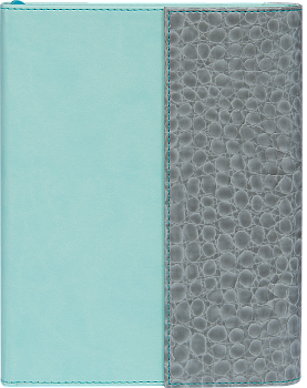 Ежедневник  А5 Primo 288стр. BM.2032-09 н/дат.сер c бирюз