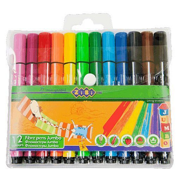 Фломастеры 12цв. Jumbo ZB. 2807