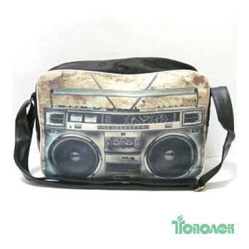 Сумка JO R19063 молодежная "Магнитофон" 36*25*11 см