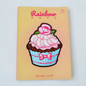Блокнот 901227 TM Profiplan Artbook Rainbow " Cake", peach, A5