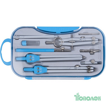 Готовальня 9 пр.ZB.5314CL-14/03 COLLEGE голуб.,,темн.син