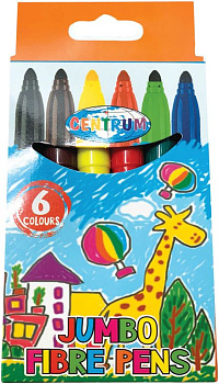 Фломастери  6цв.Centrum 80781 JUMBO "Magic Willage"