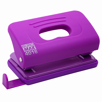Дырокол BМ.4016-07 10л RUBBER TOUCH фиол.