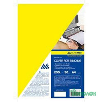 Обложки А4 под кожу 250г( 50шт)BM.0580-08 желт.