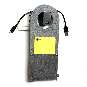 Карман д/зарядки DW-40-00 телеф.на заклепке Digital Wool (Classic) сер.в.