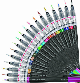 Маркер-кисть ХGFL-103х д/рис. Color Brush" Pentel Синий