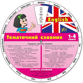 Книга Экспресс-словник.English. Тематический словарь. 1-4 класс