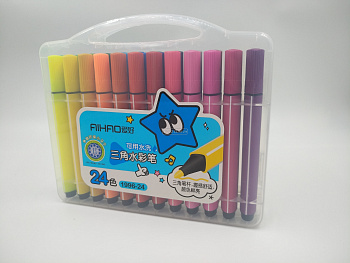 Фломастеры 24цв.1996-24 треуг.AIHAO 16 Айхао