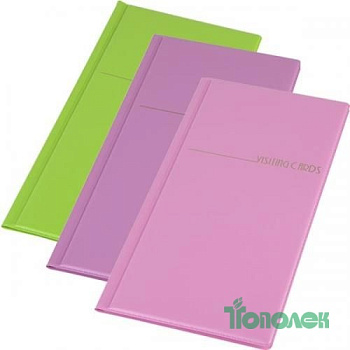 Визитница PantaPlast PVC  96 виз.салат 0304-0005-28