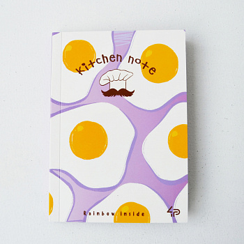 Блокнот 901272 TM Profiplan Artbook Rainbow " Kitchen Note", fried eggs, A6