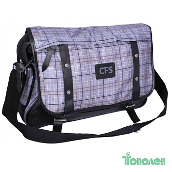 Сумка CF85238 "Leaden " ч/плеч. гориз,