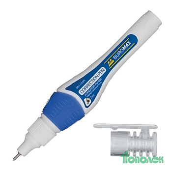 Коррект-ручка Buromax 1035 7мл мет.