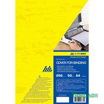 Обложки А4 под кожу 250г( 50шт)BM.0580-05 красн.