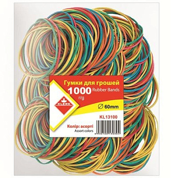 Резинка банковская 1000г KL13950